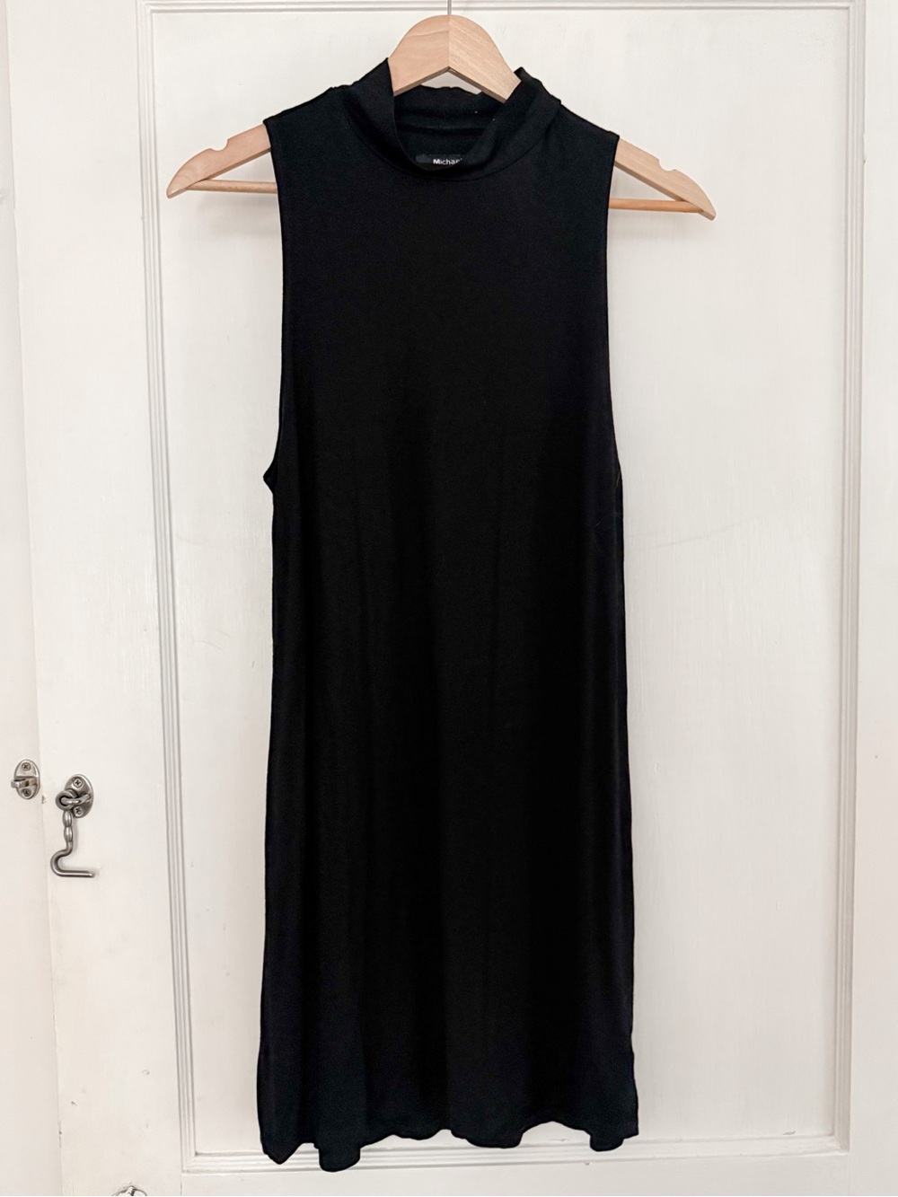 Michael Lauren x Revolve Sleeveless Black Mock Neck Midi Dress Size Small